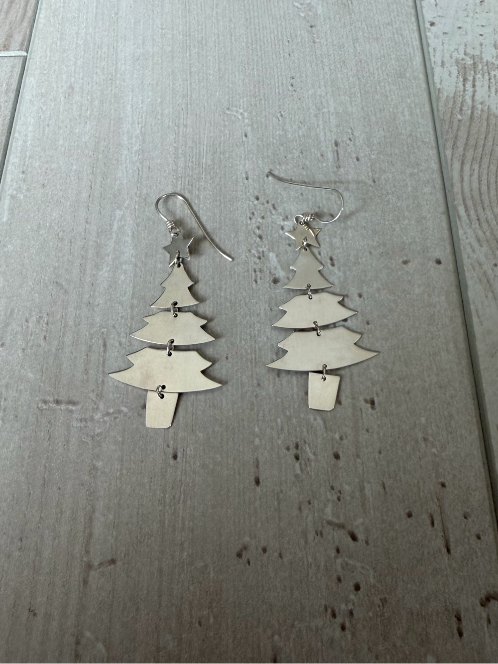 James Avery Christmas Tree Drop Earrings in Silver